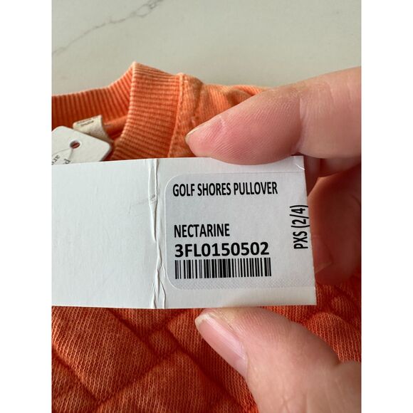 NWT Soft Surroundings Golf Shores Pullover Nectarine Orange Size Petite XS - Picture 3 of 9